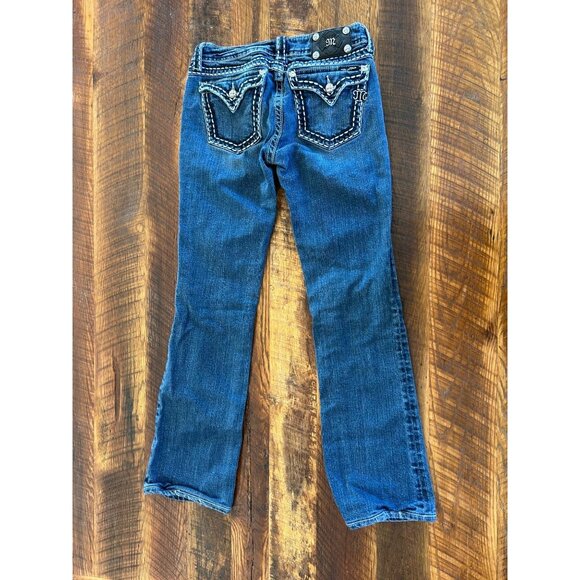 Miss Me Womens Boot Cut Jeans Size 30 Blue Denim - Picture 1 of 16